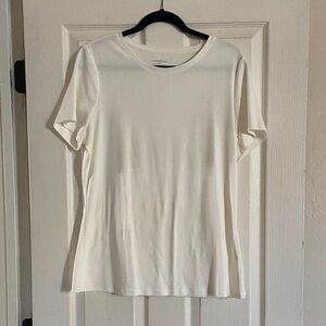 Lane Bryant White Short Sleeve Tee